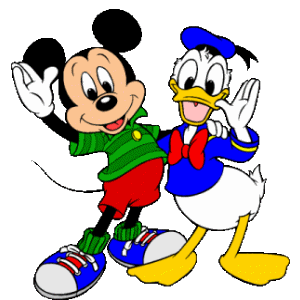 Mickey et son ami Donald.