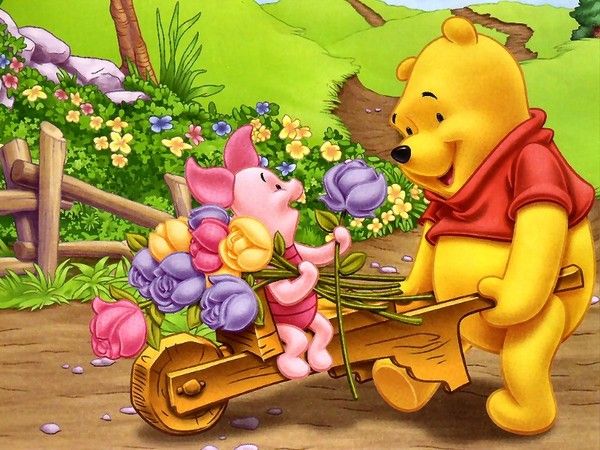 Winnie et son ami porcinet.